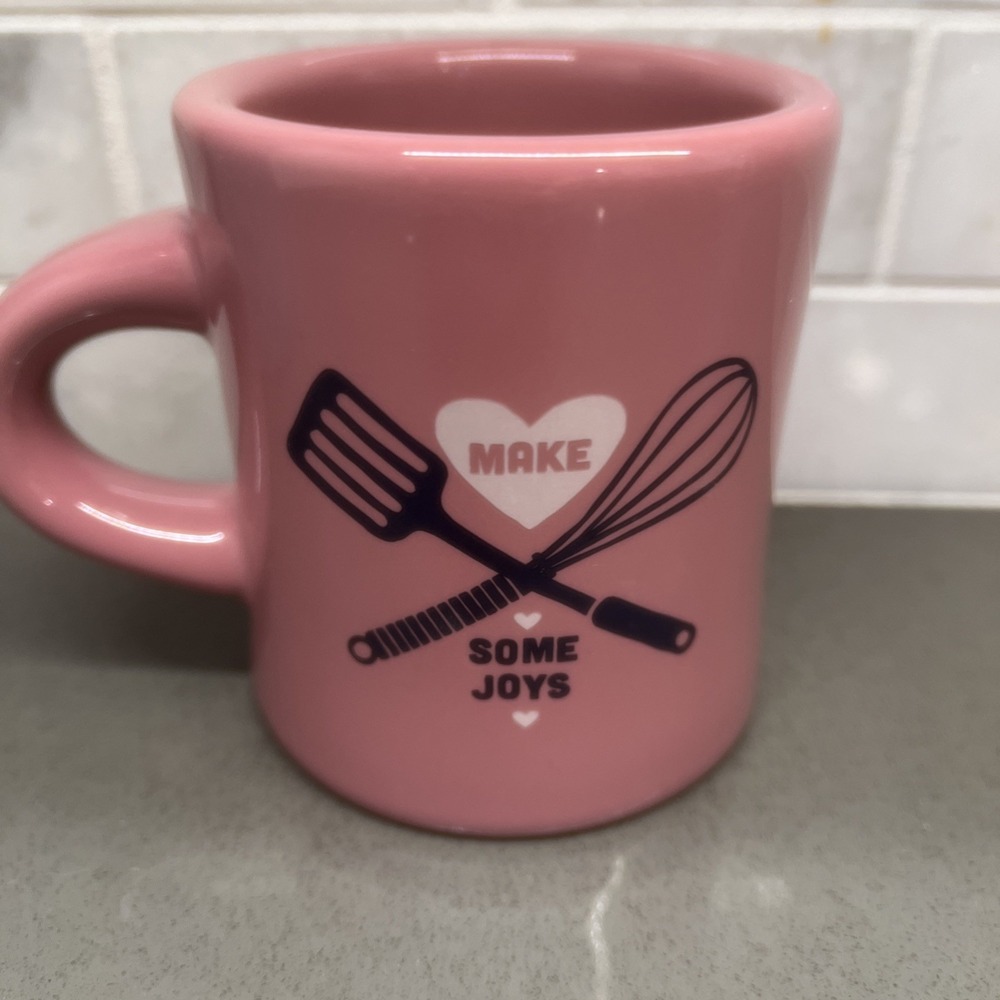 Life Is Good Home "Make Some Joys" Coffee/Tea mug 8oz Mauve-heavy
